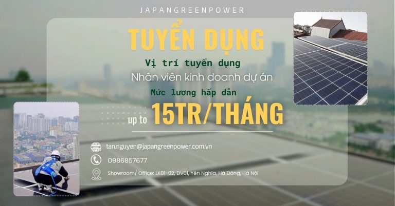 Tuyển dụng nhân viên kinh doanh - Dự án điện mặt trời