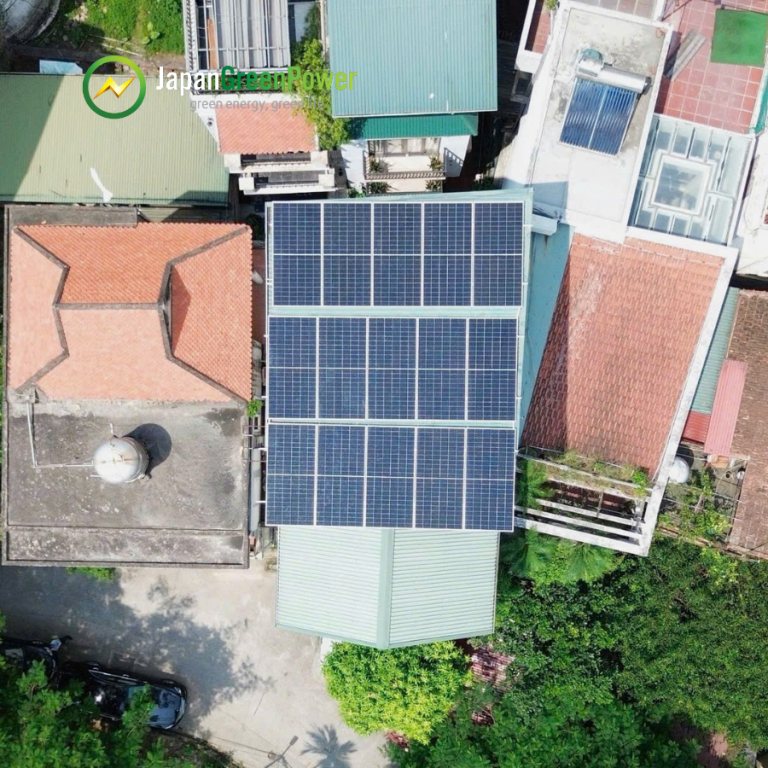 Lắp đặt điện mặt trời tại Hà Nội Hồ Tây ~9.3kW