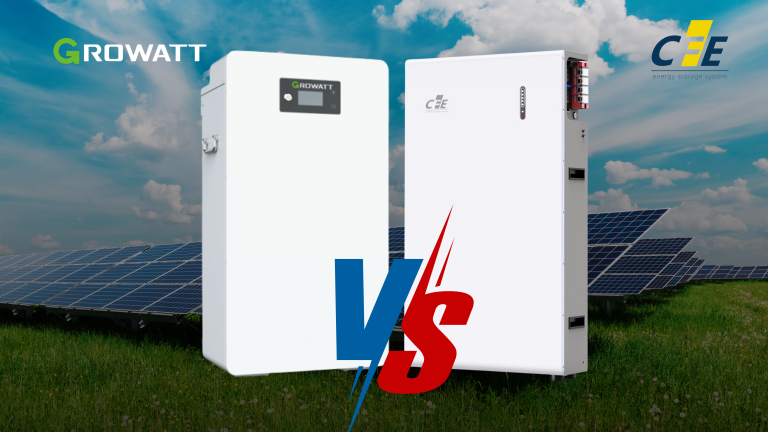pin lưu trữ lithium 15kWh phổ biến dân dụng hiện nay: CFE vs Growatt