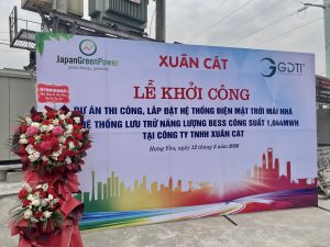 Dự án điện mặt trời Xuân Cát (Hưng Yên): Khởi công hệ thống năng lượng mặt trời và lưu trữ 1,044 MWh