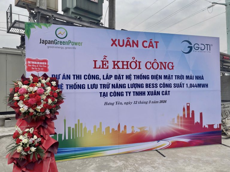 Dự án điện mặt trời Xuân Cát (Hưng Yên): Khởi công hệ thống năng lượng mặt trời và lưu trữ 1,044 MWh