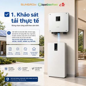 Checklist lắp hệ hybrid 1 pha với CFE-LUXAR 16 và Sungrow
